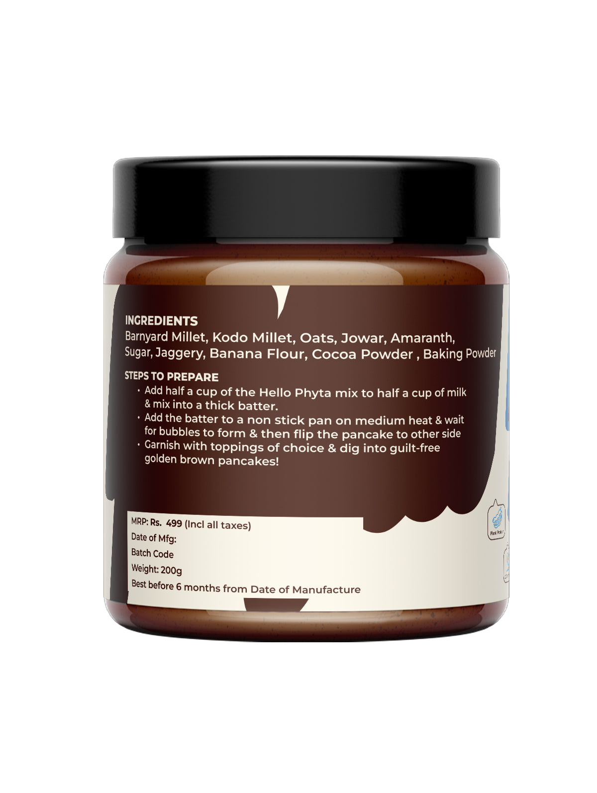 HelloPhyta Pancake & Waffle Mix (Decadent Chocolate)